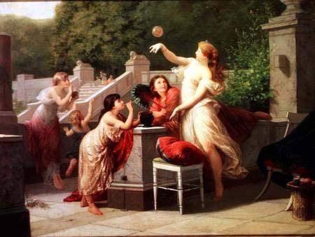 Henri-Pierre Picou Blowing Bubbles oil painting picture